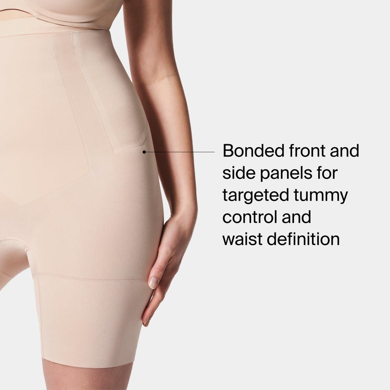 SPANXsculpt OnCore High-Waisted Mid-Thigh Short - Powerful Sculpting Shapwear for Women - Level 4 Compression - Core Control - Soft Nude - Small - Standard - Image 3